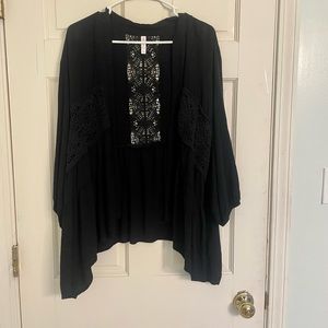 Xhilaration Black Lightweight cardigan L